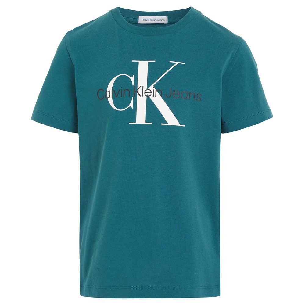 Calvin Klein - CK Monogram Short Sleeves T-Shirt - Atlantic Deep