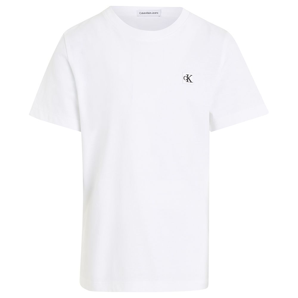 Calvin Klein - Monogram Mini Badge T-Shirt - White