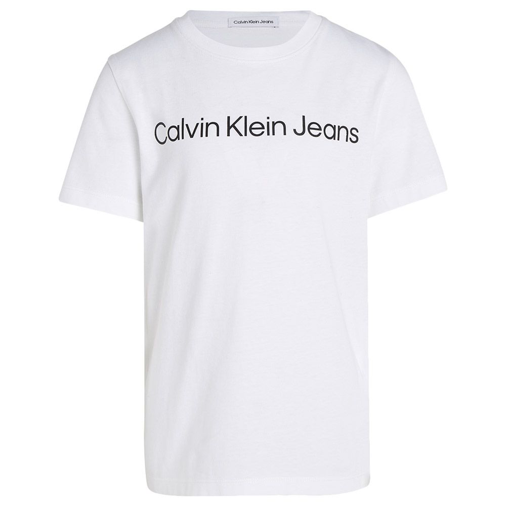 Calvin Klein - Logo Design Short Sleeves T-Shirt - White