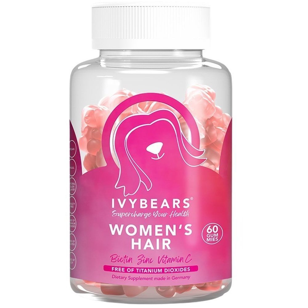 IvyBears - Women's Hair Biotin Vitamin Gummies - 60 Pcs