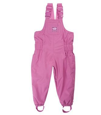 JoJo Waterproof Fleece Dungarees - Fuchsia