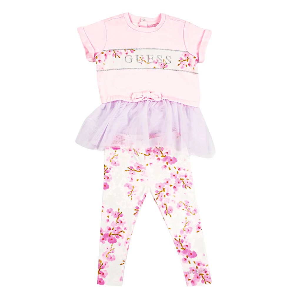 Guess - 2pc-Set - Short Sleeve Top & Leggings - Ballet Pink