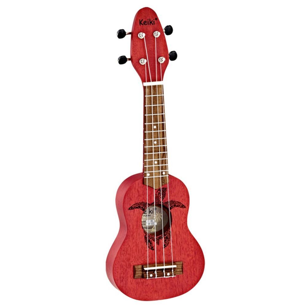 Ortega - Keiki Sopranino Ukulele - Satin Red Finish