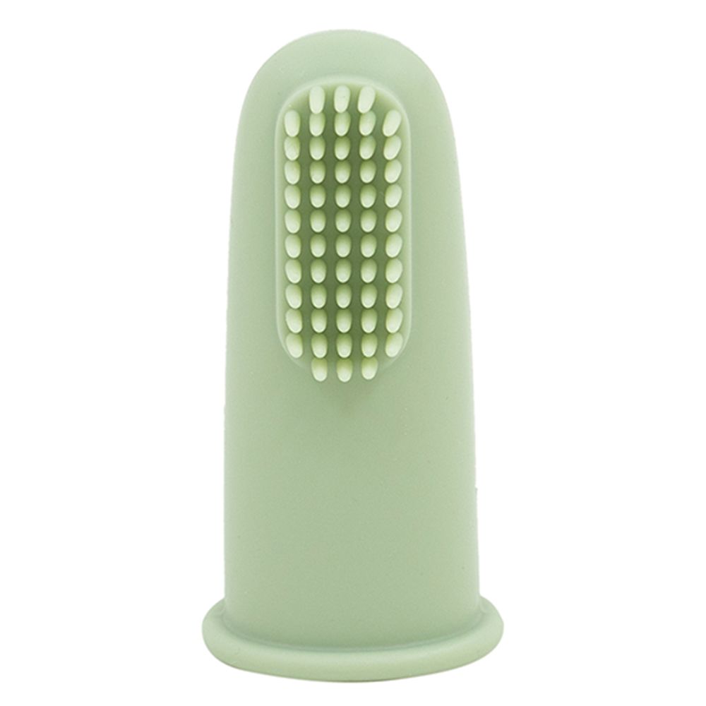 A'ish Home - Silicone Finger Toothbrush - Olive Green