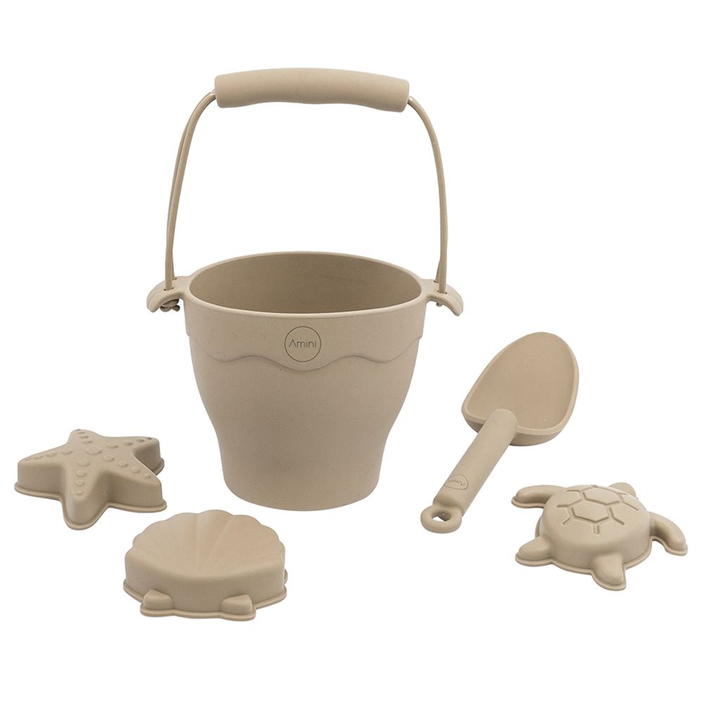 A'ish Home - Beach Bucket Playset - Off White - 5pcs