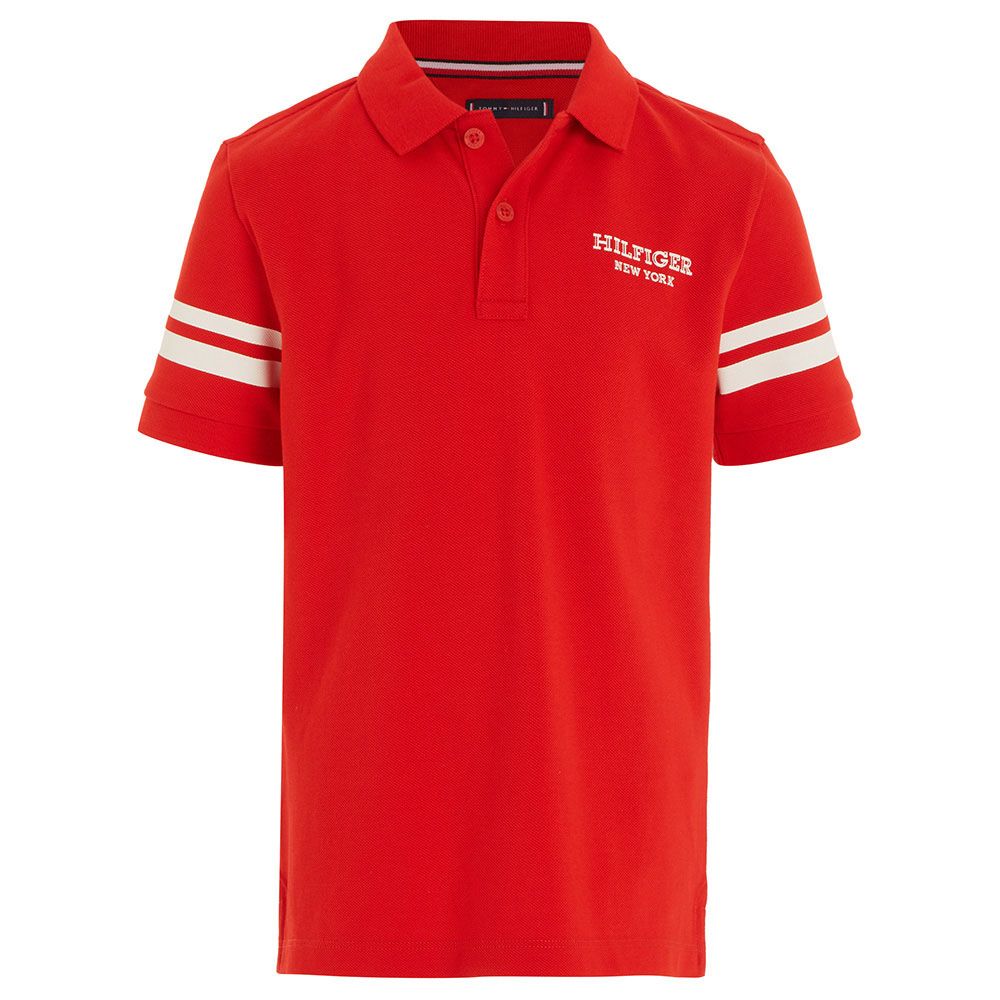 Tommy Hilfiger - Monotype Short Sleeve Polo - Red