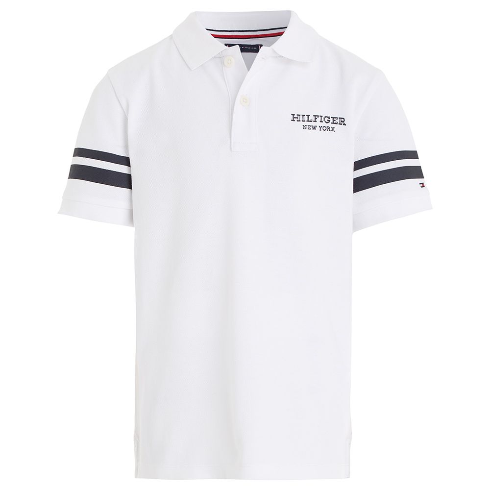 Tommy Hilfiger - Monotype Short Sleeve Polo - White