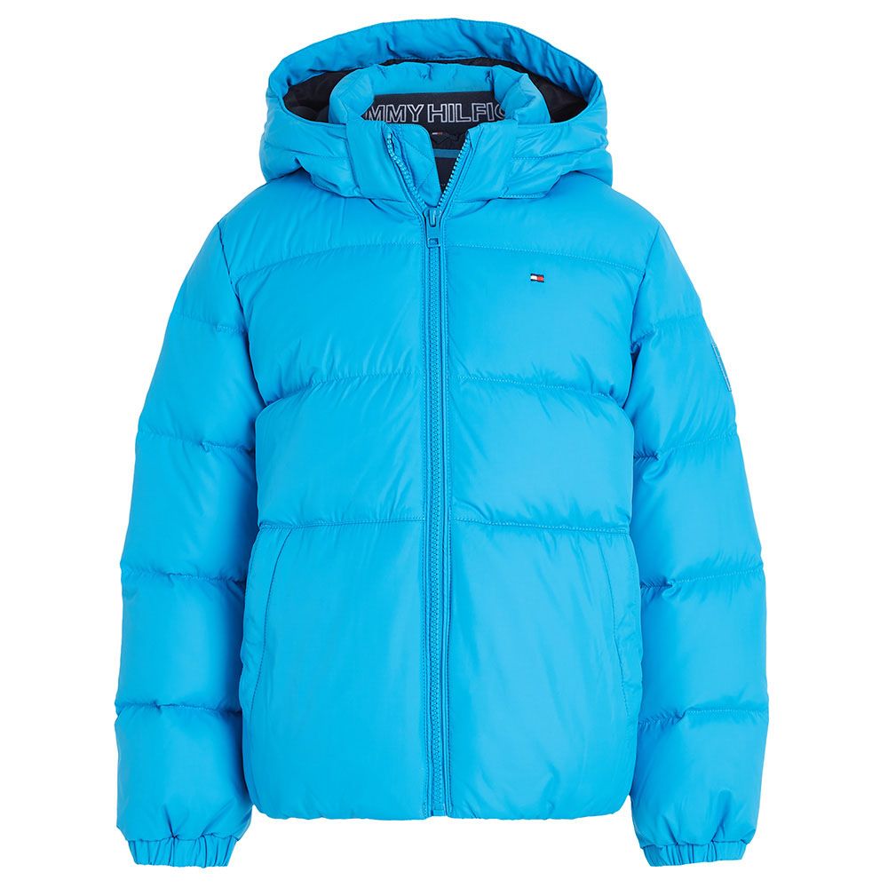 Tommy Hilfiger - Long Sleeves Essential Down Jacket - Light Blue