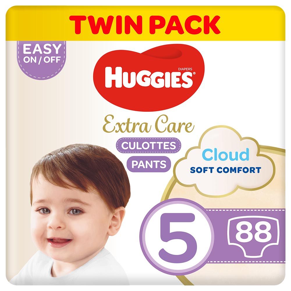 Huggies - Extra Care Culottes Diaper Pants - Size 5 - 12-17 kg - 88 Count