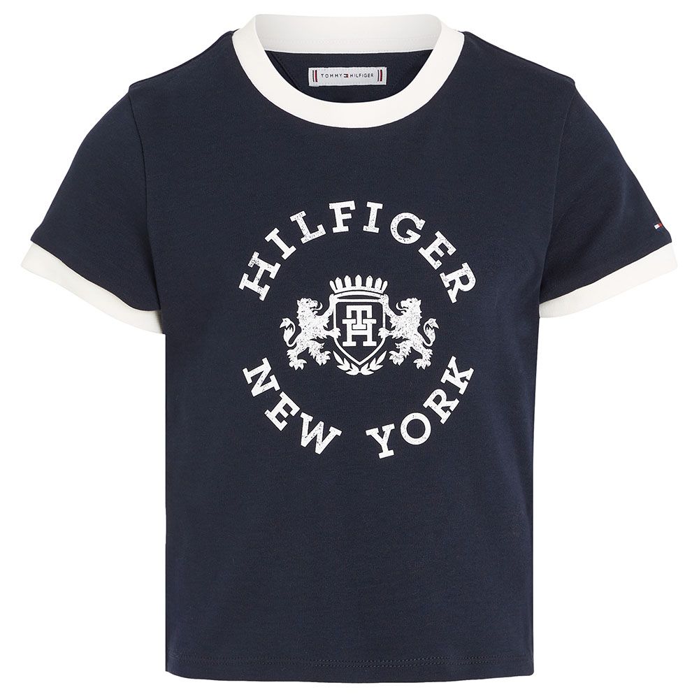 Tommy Hilfiger - Hilfiger Crest Short Sleeves Tee - Blue