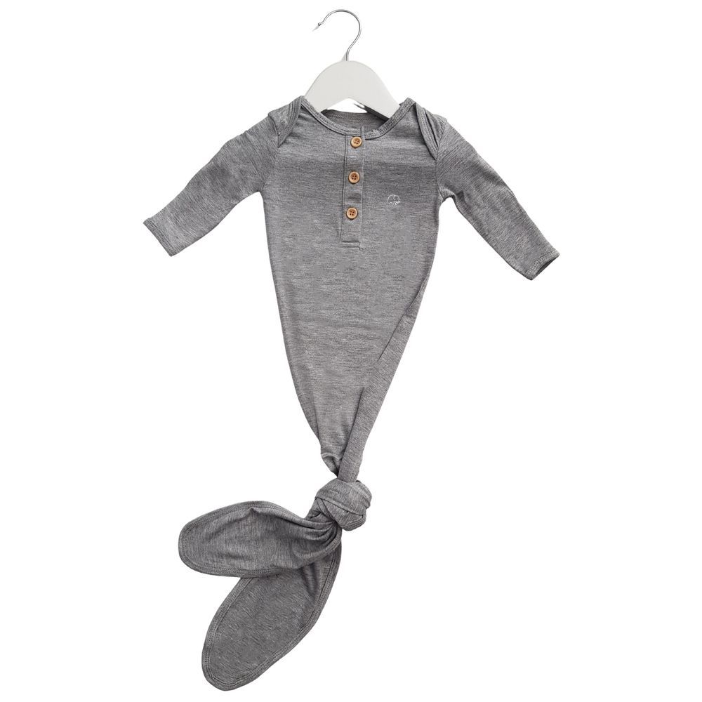 Anvi Baby - Knotted Gown - Grey