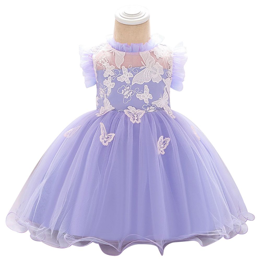 D' Daniela - Butterfly Party Dress - Purple