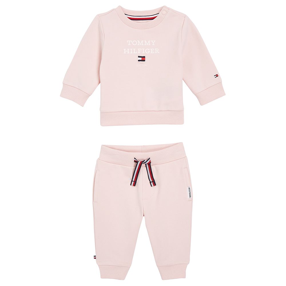 Tommy Hilfiger - 2pc-Set - Baby TH Logo Print Set - Pink