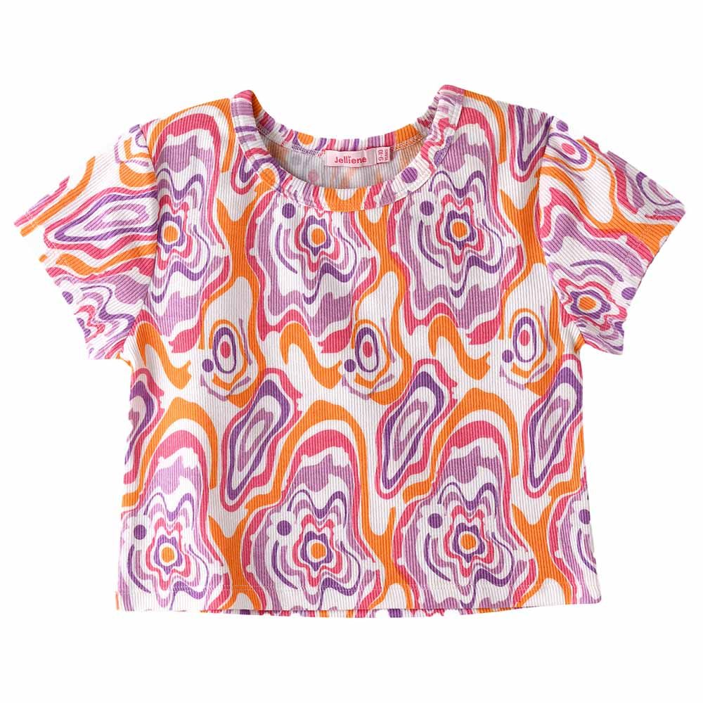 Jelliene - Sunshine Squad Girls' Playful Prints Comfy Cotton Tees