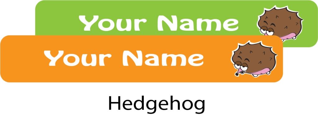 Ladybug - Nursery Labels Hedgehog - Pack of 90