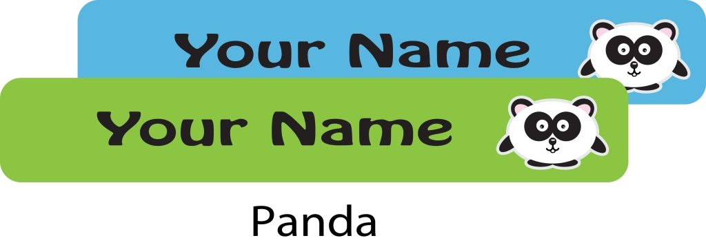 Ladybug - School Labels Panda Boy - Pack of 131