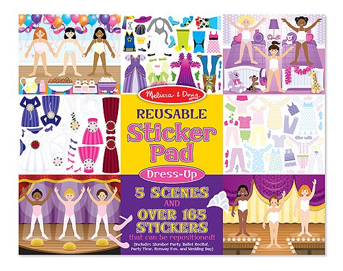 Melissa & Doug Reusable Sticker Pad - Dress-Up