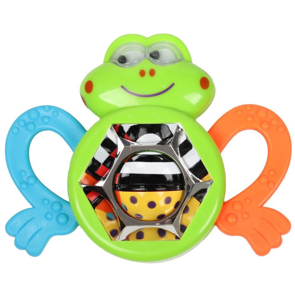 Little Angel - Baby Silly Groovy Frog Rattle & Teether Toy