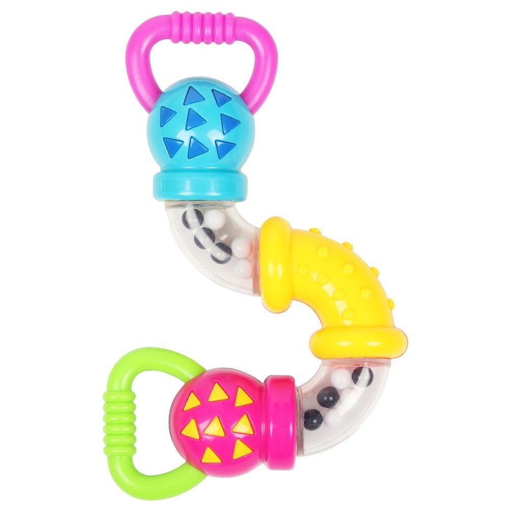 Little Angel - Baby Zig Zag Rattle Twisty Clicks Toy