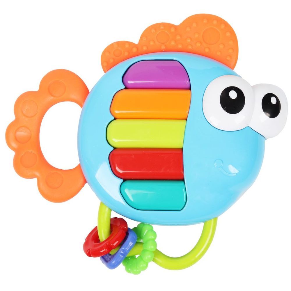 Little Angel - Baby Musical Piano Fish Rattle Teether Toy