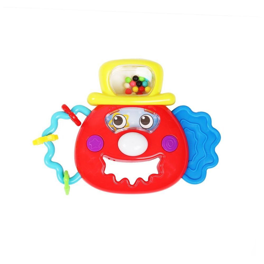 Little Angel - Baby Mr. Quirky Clown Rattle Teether Toy