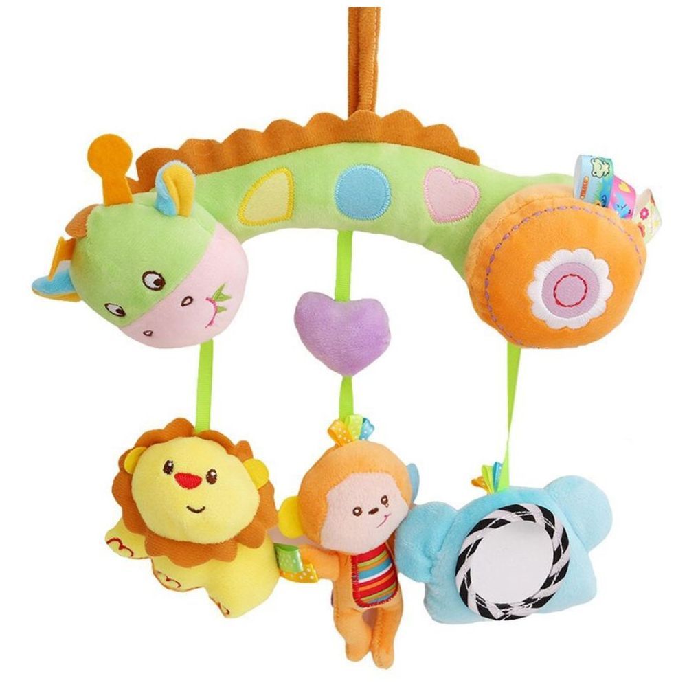 Little Angel - Baby Stroller Plush Hanging Rattle Pendant Toy - Animals