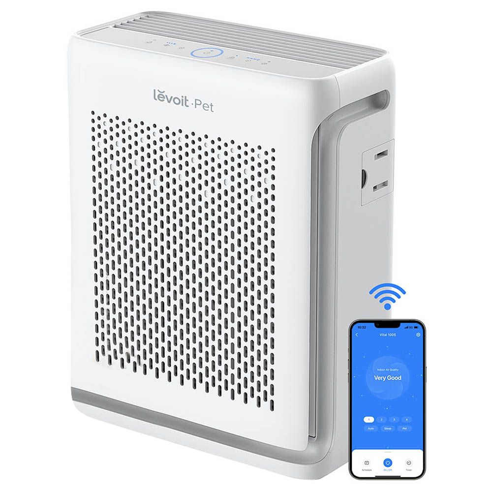 Levoit - Vital 100S Smart True HEPA Air Purifier - White