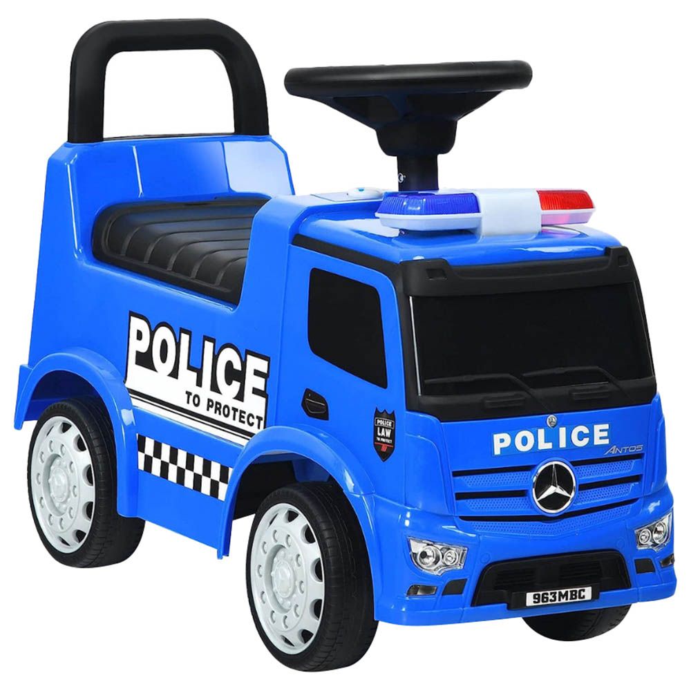 Lovely Baby - Mercedes Benz Police Push Car - Blue