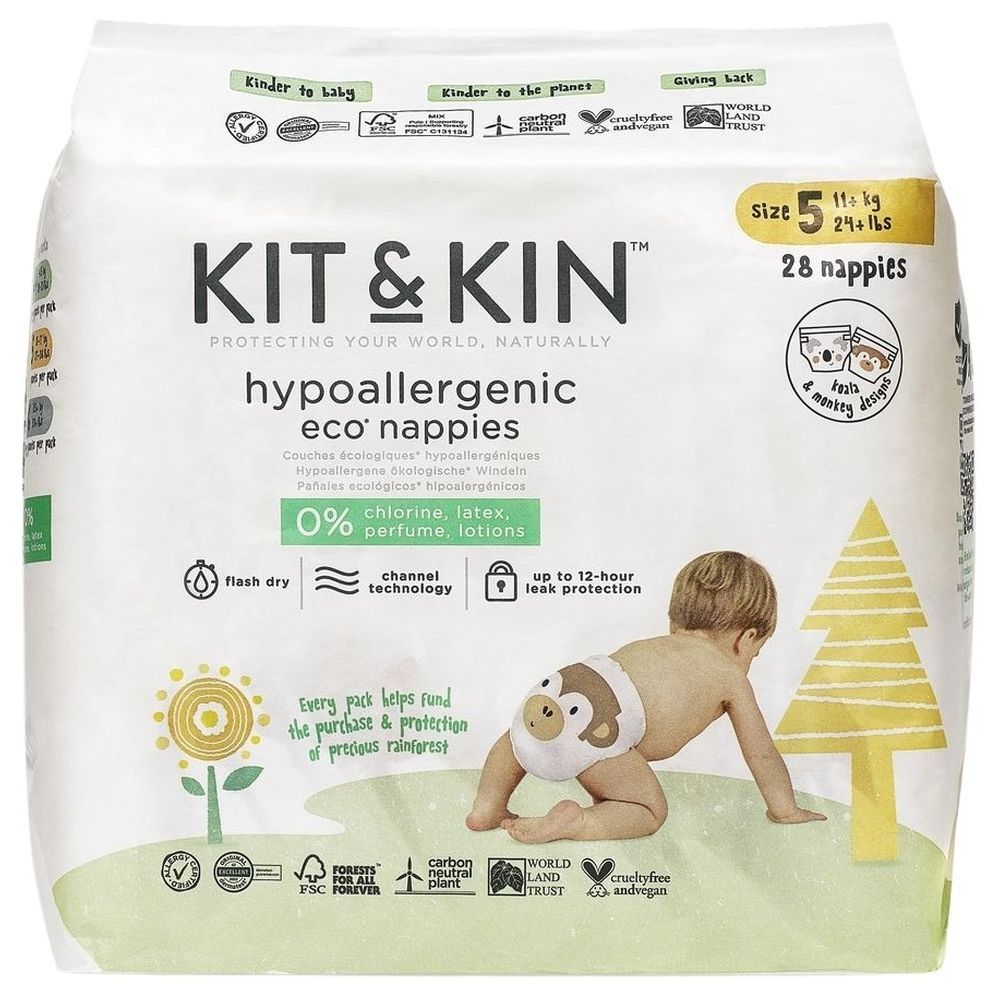 Kit & Kin - Eco Diapers Size 5 11+kg - 28pcs