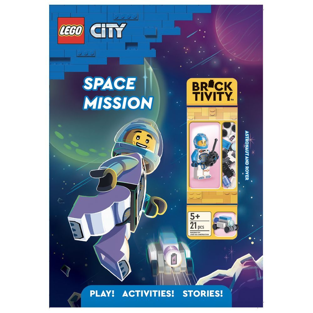 Lego - City Space Mission Activity Book w/ Figure - 21 Pcs