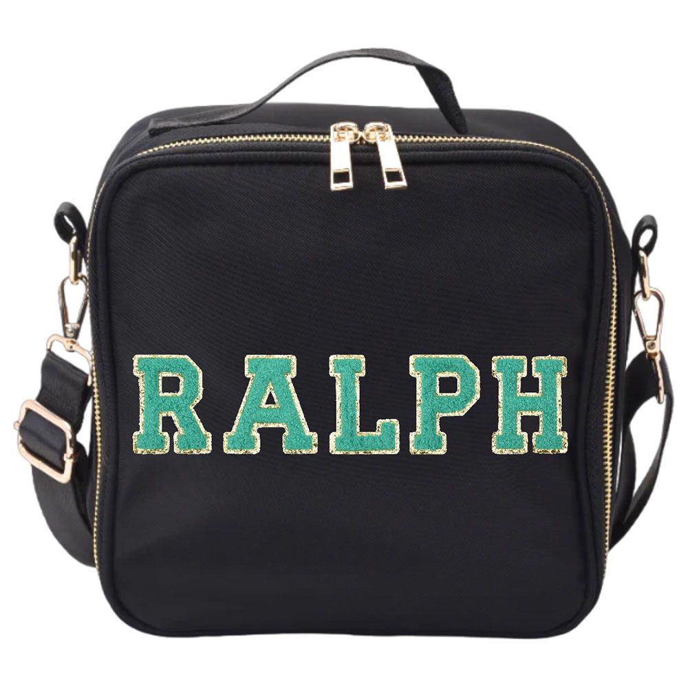 The Happy Tribe - Personalised Lunch Bag - Black