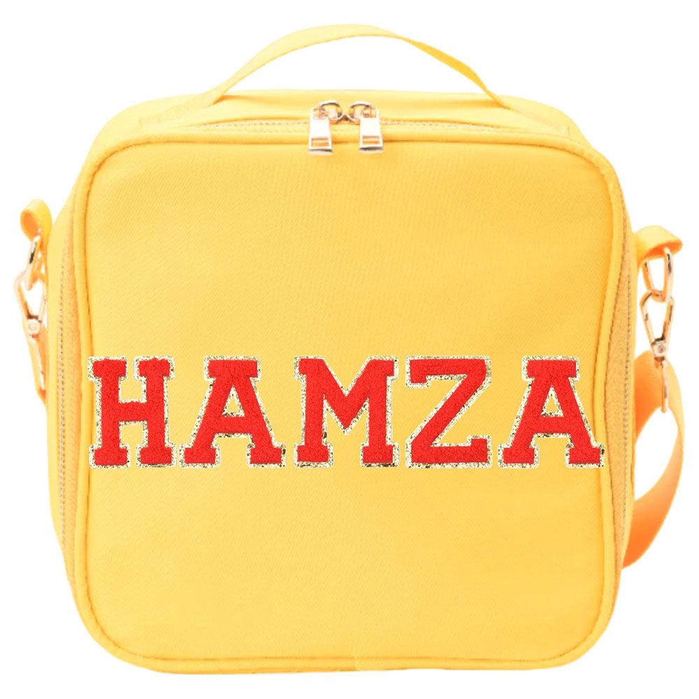 The Happy Tribe - Personalised Lunch Bag - Yellow 