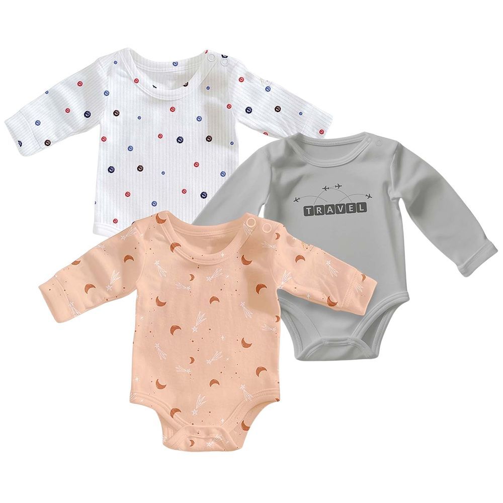 Luay - 3pc-Set - Ultra Soft Full Sleeves Bodysuit