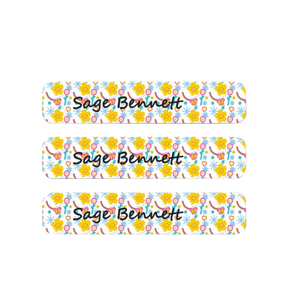 Ladybug Labels - Personalized Iron On Labels - Star And Butterfly - 50pcs