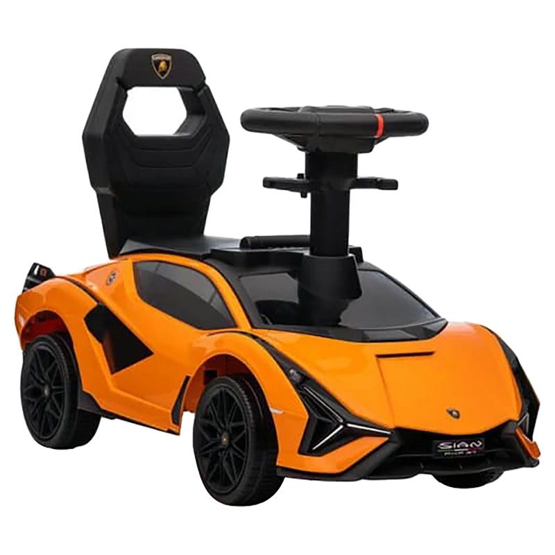 Megastar - Licensed Lamborghini Sian FKP 37 Kids Ride On Push Car - Orange