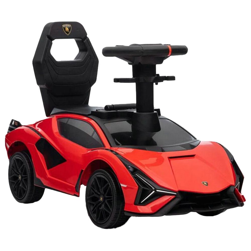 Megastar - Licensed Lamborghini Sian FKP 37 Kids Ride On Push Car - Red