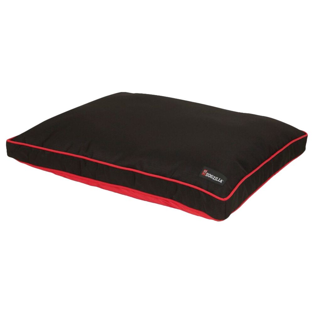 Petmate - Dogzilla Gusseted Pillow Bed - Red/Black