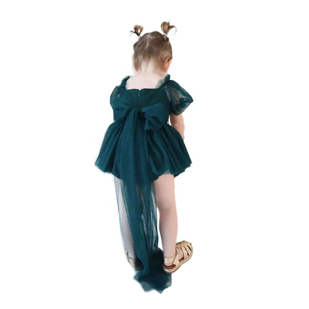 Maxims - Christmas Princess Tuelle Dress/Onesie - Green