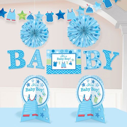 Shower With Love Boy Room Decorating Kit