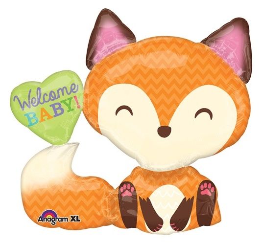 Welcome Baby Fox SuperShape Balloon