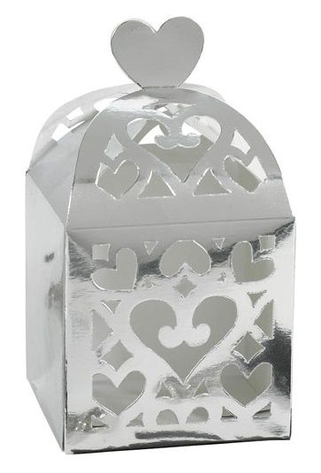 Silver Lantern Favor Boxes