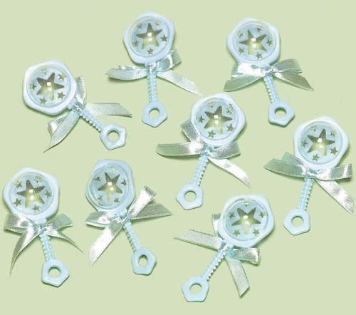 Baby Rattle Blue Favors