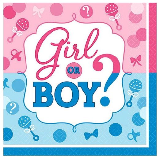 Girl Or Boy? Beverage Tissues