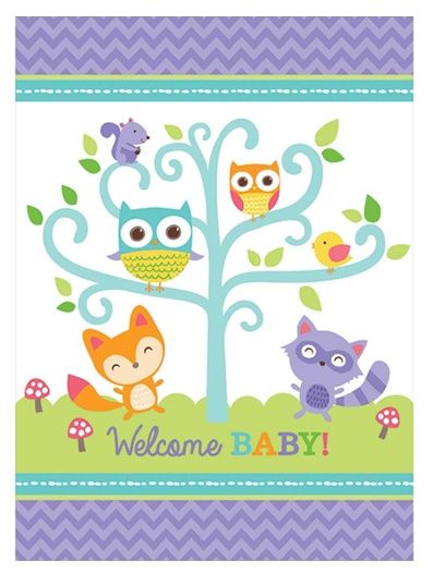 Woodland Welcome Paper Tablecover