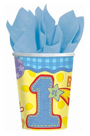 Hugs And Stitches Boy Cups - 8 pk