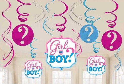 Boy Or Girl? Swirl Decorations