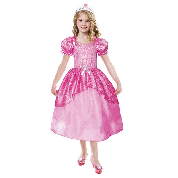 Child Barbie Pastel Glitter Ballgown Costume