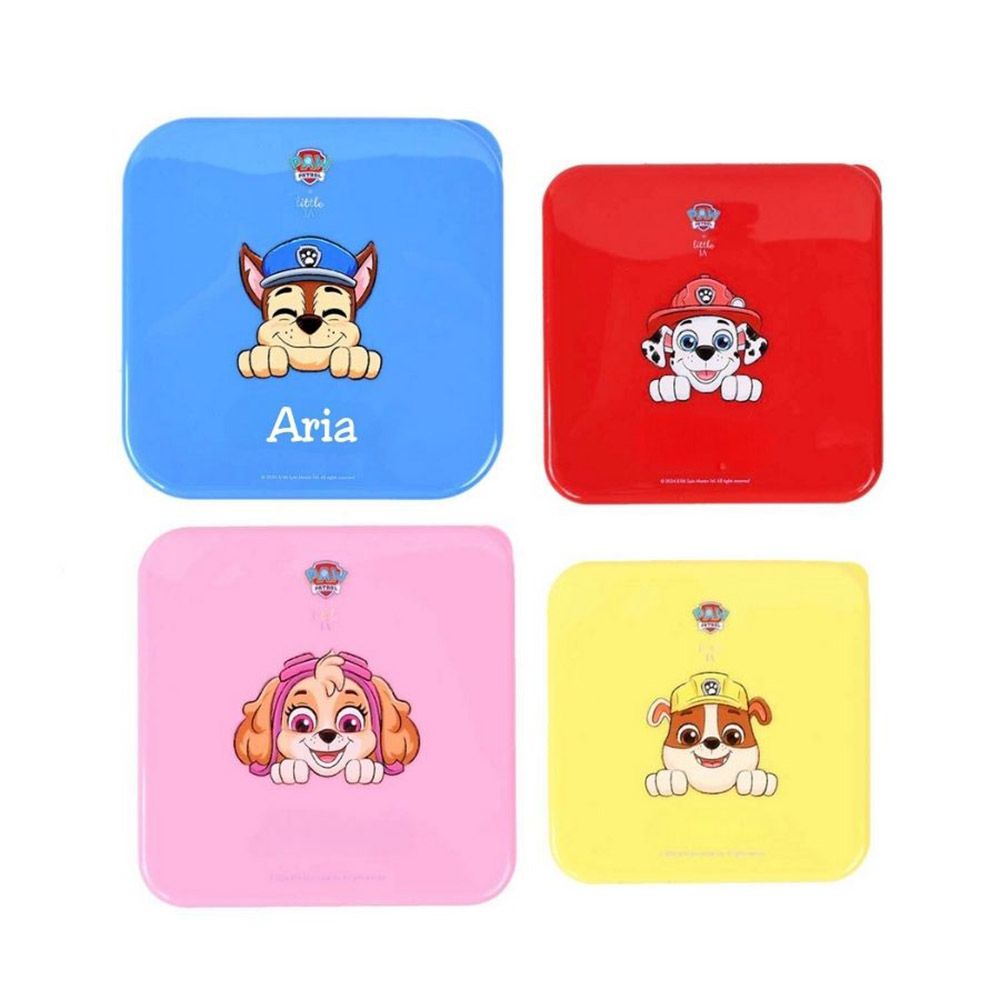 Little IA - Personalized Paw Patrol Container Snack Set - 4pcs