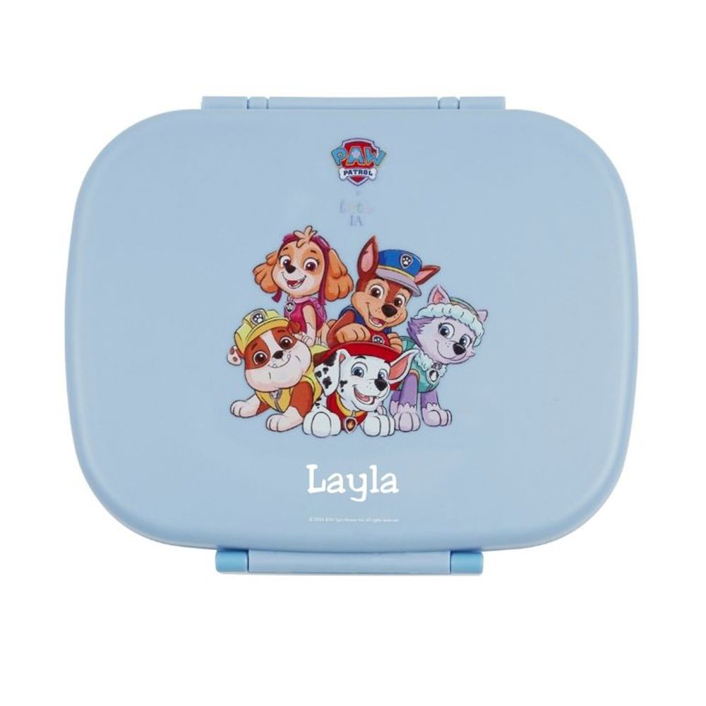 Little IA - Personalized Paw Patrol 5 Compartment Bento Box - Blue