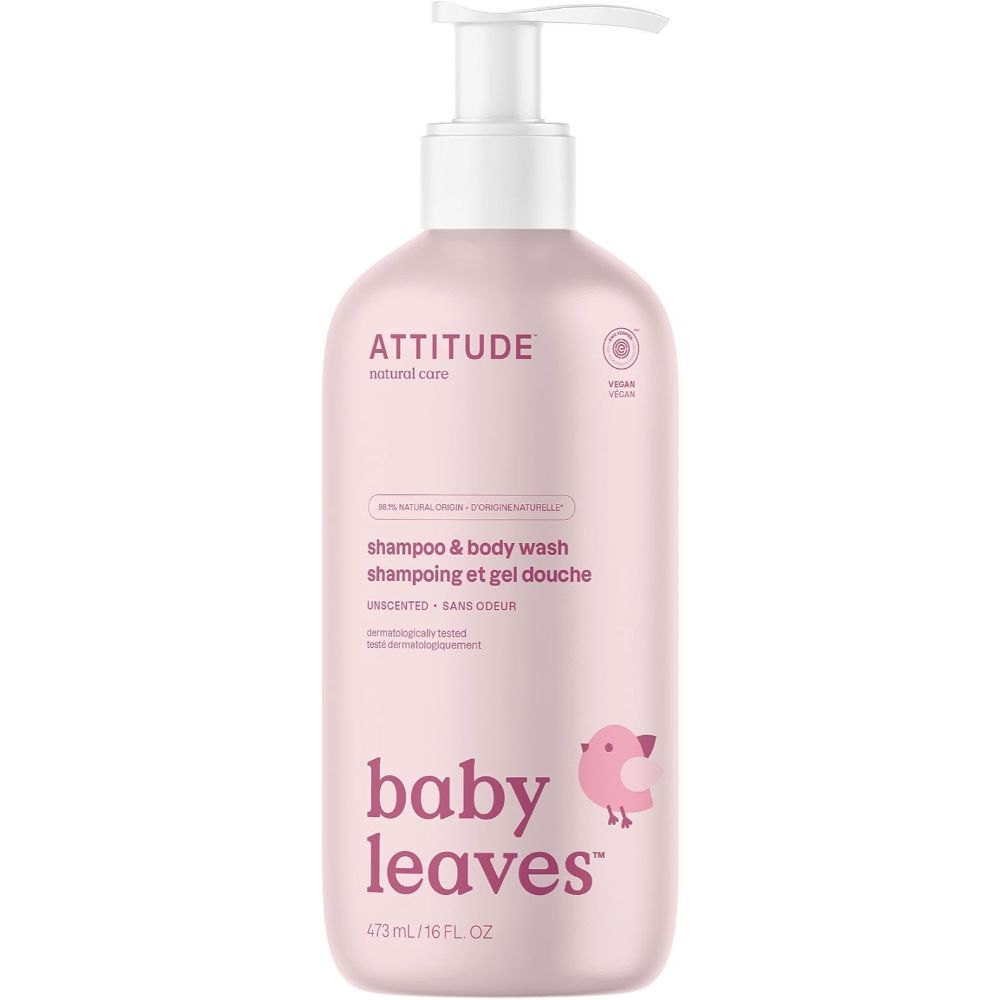 Attitude - 2-in-1 Baby Leaves Shampoo & Body Wash 473ml